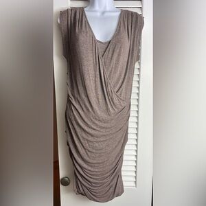 Sleeveless Draped Ella Moss Taupe Women's Dress